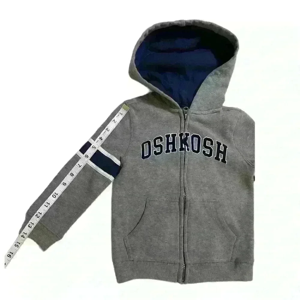 OshKosh B’gosh Baby Toddle Hoodie Gray-Blue Sweater Size 4-T